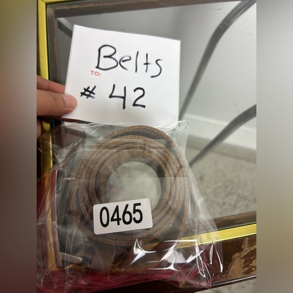 American Living Genuine Brown leather Buckle Belt Size L WOMENS unisex - Picture 12 of 12